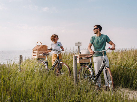 Radfahren an der Nordsee